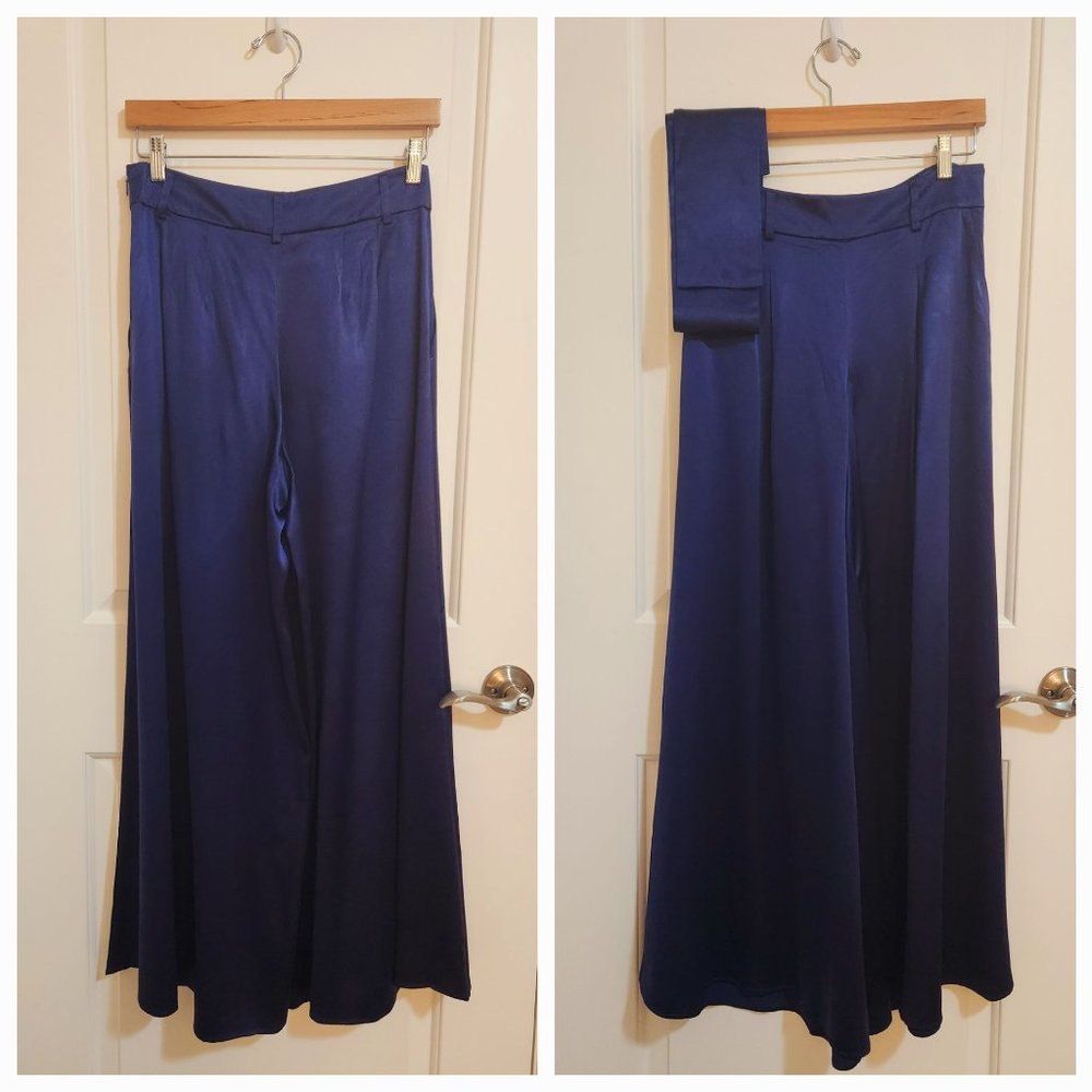 NWT Banana Republic Belay Silk Pants Size 2S Blue - Picture 5 of 10